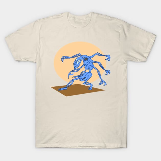 Blue Bone Spider T-Shirt by AnthonyPanics